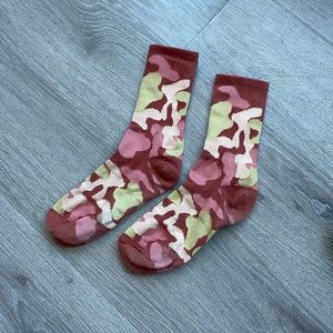 Urban Outfitters colorful Camouflage socks